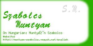 szabolcs muntyan business card